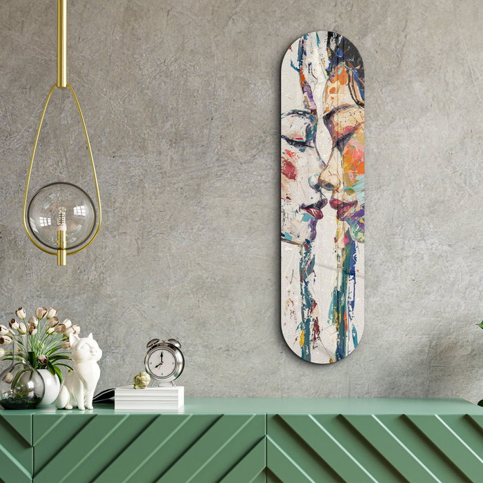 Wallity Pintura Decorativa de Vidrio Templado Two Girls